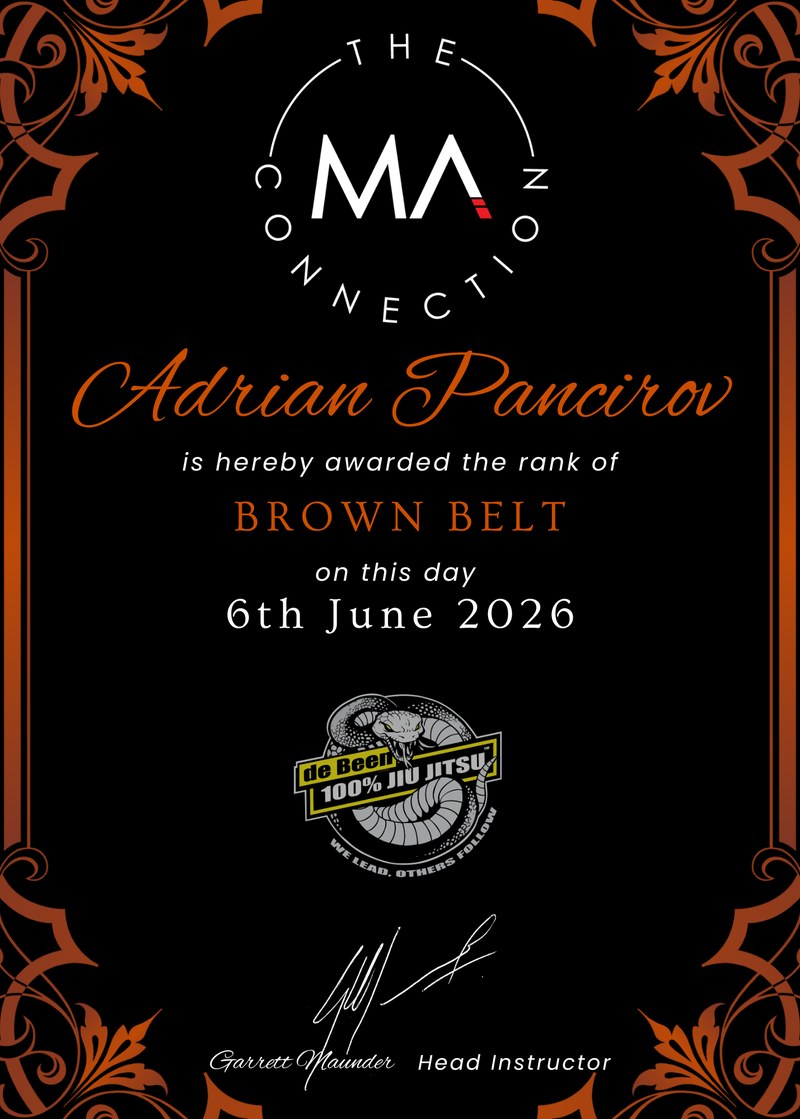 Adrian Pancirov - Brown Belt