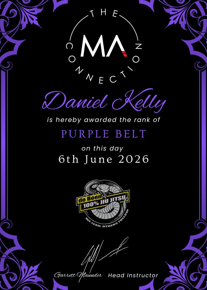 Daniel Kelly - Purple Belt