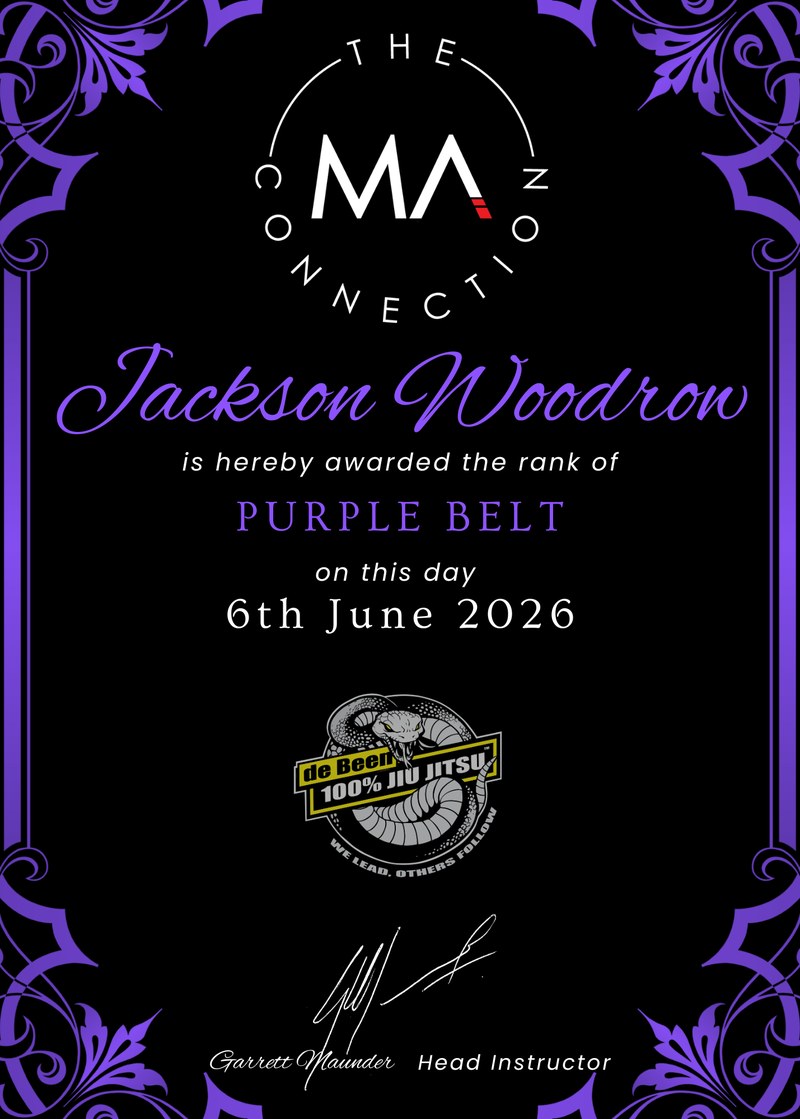 Jackson Woodrow - Purple Belt