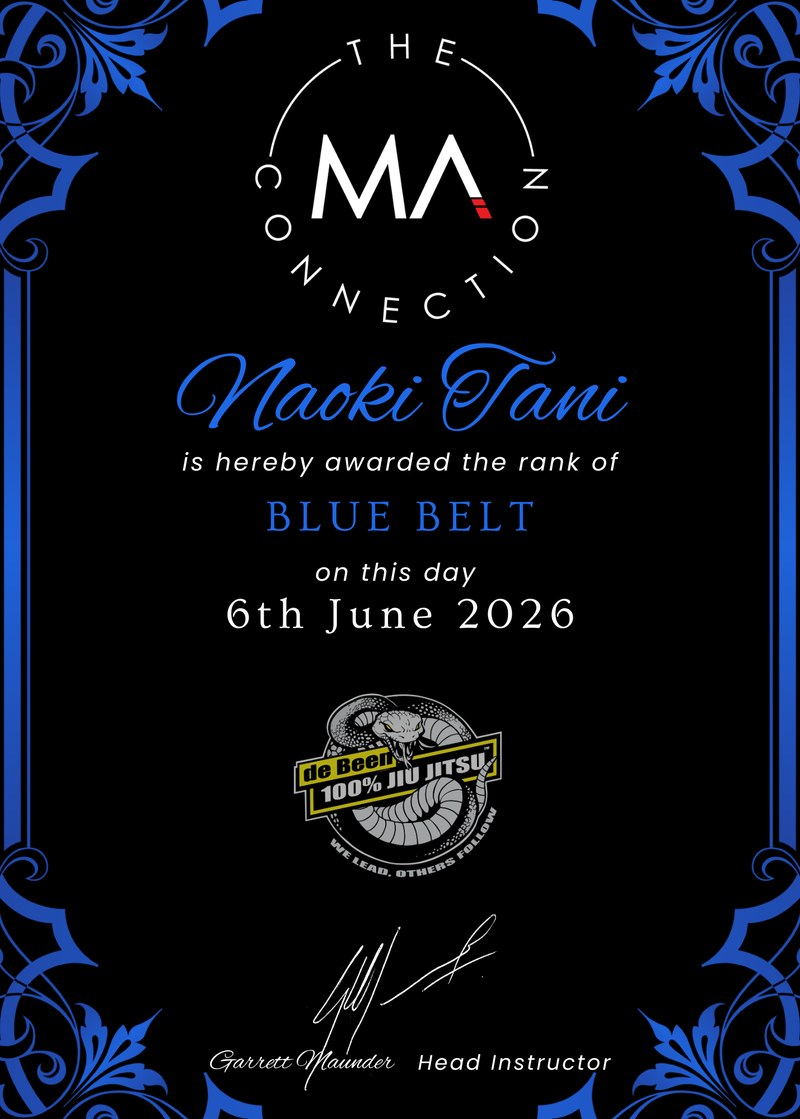 Naoki Tani - Blue Belt